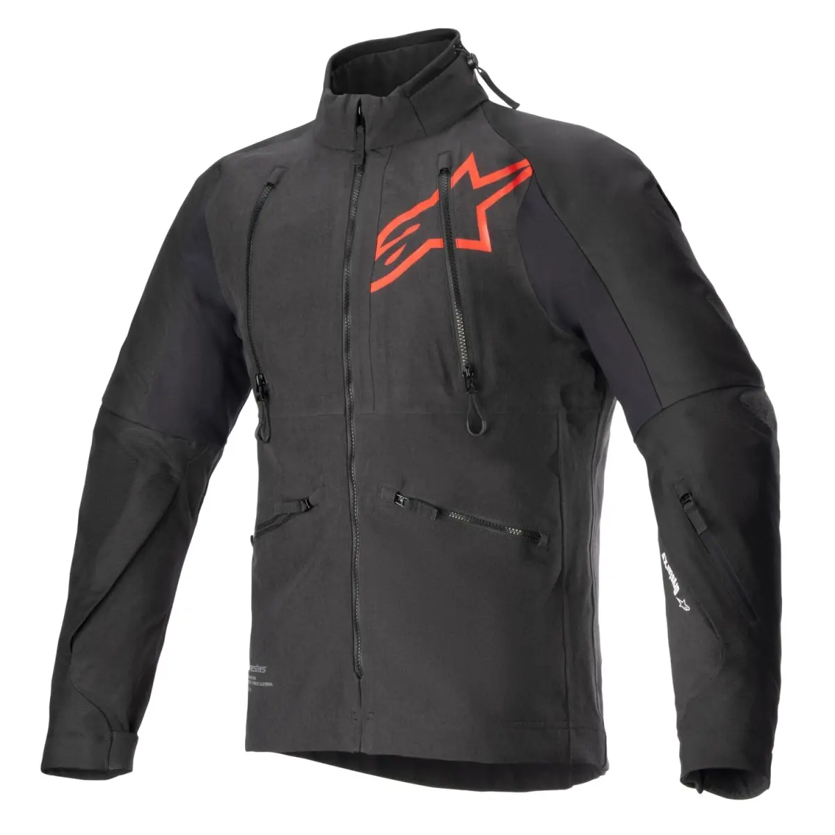 Alpinestars Hyde XT Drystar XF černo-červená fluo bunda na motorku