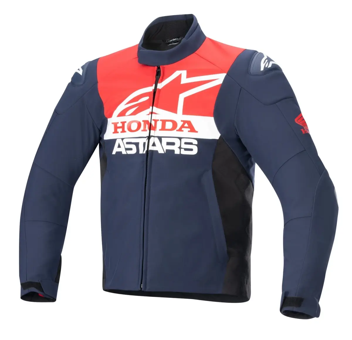 Alpinestars SMX Waterproof Honda modro-černo-červeno-bílá bunda na motorku
