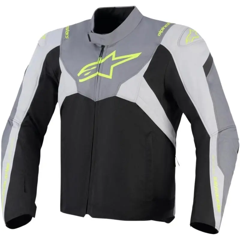 Alpinestars T-JAWS V4 Waterproof černo-světle šedo-šedá pánská bunda na motorku