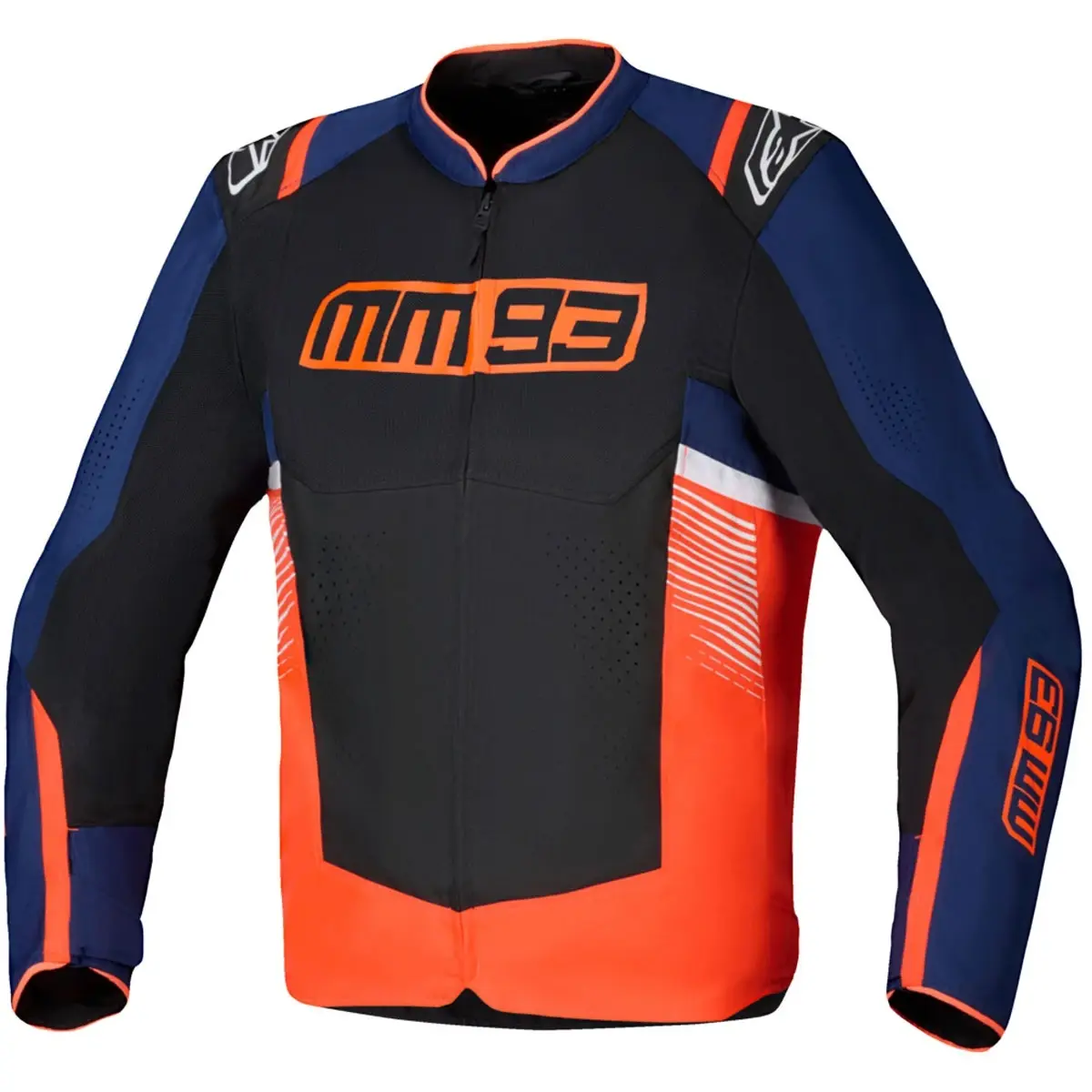 Alpinestars T-SPS Air V2 MM93 fluo červeno-modro-černo-bílá motocyklová bunda