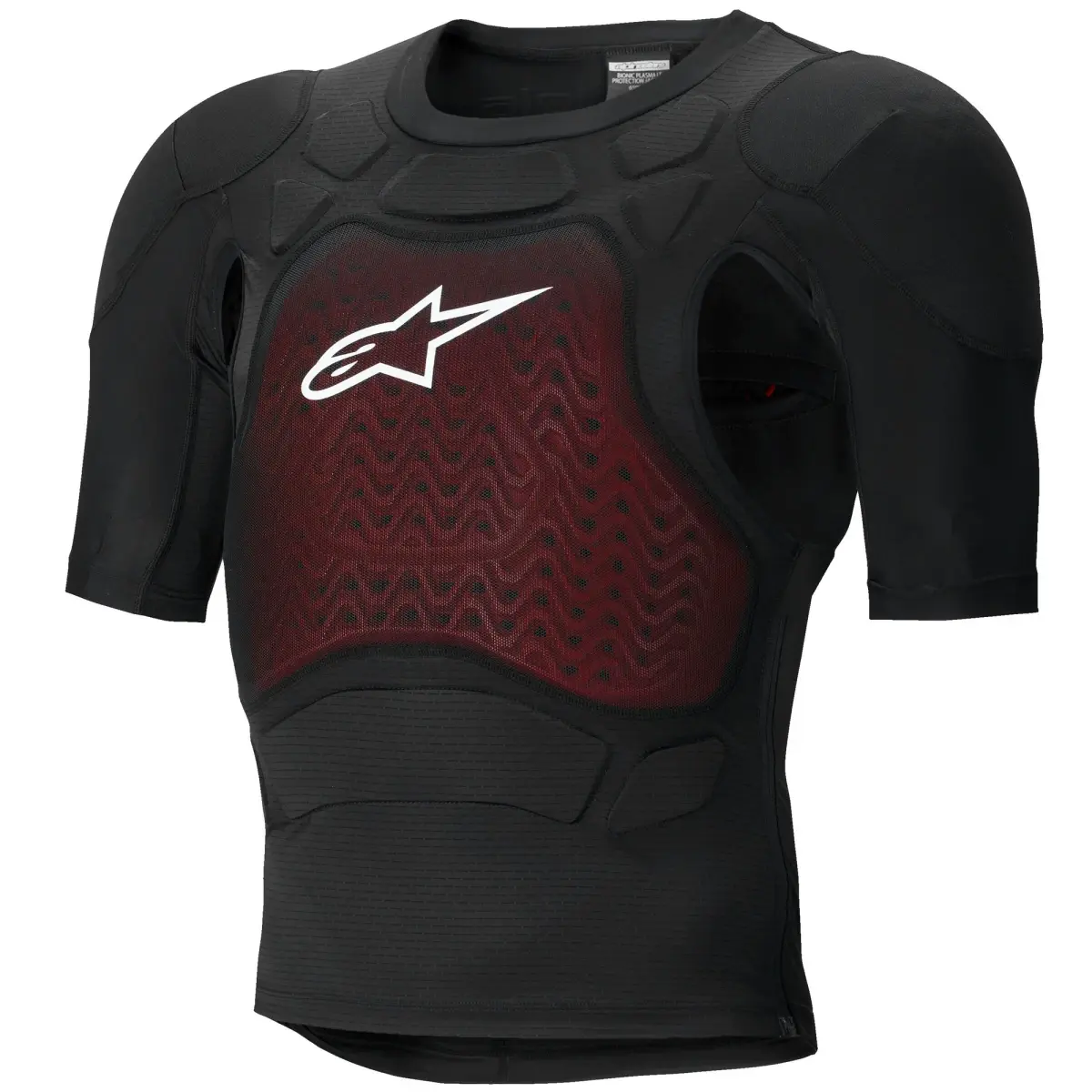 Alpinestars Bionic Plasma LT černo-červeno-bílý chránič těla s krátkým rukávem
