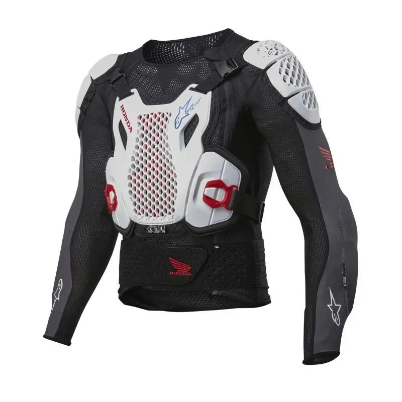 Alpinestars Chránič těla Bionic Plus 2 Honda kolekce 2024 bílo-modro-červeno-černý POUZE 2XL (VÝPRODEJ)