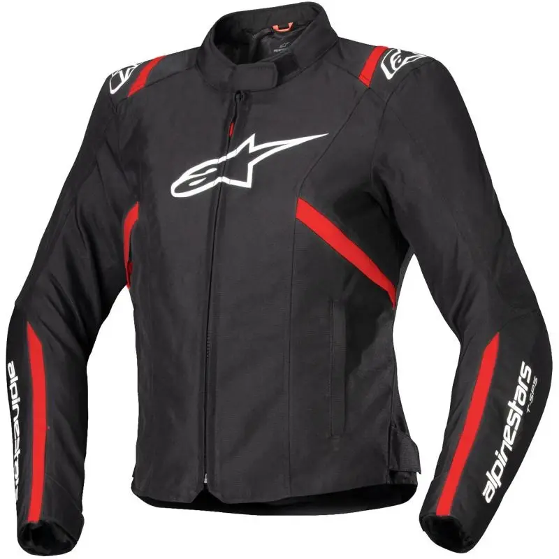 Alpinestars Stella T-SPS 2 Waterproof černo-bílo-fluo červená dámská bunda na motorku