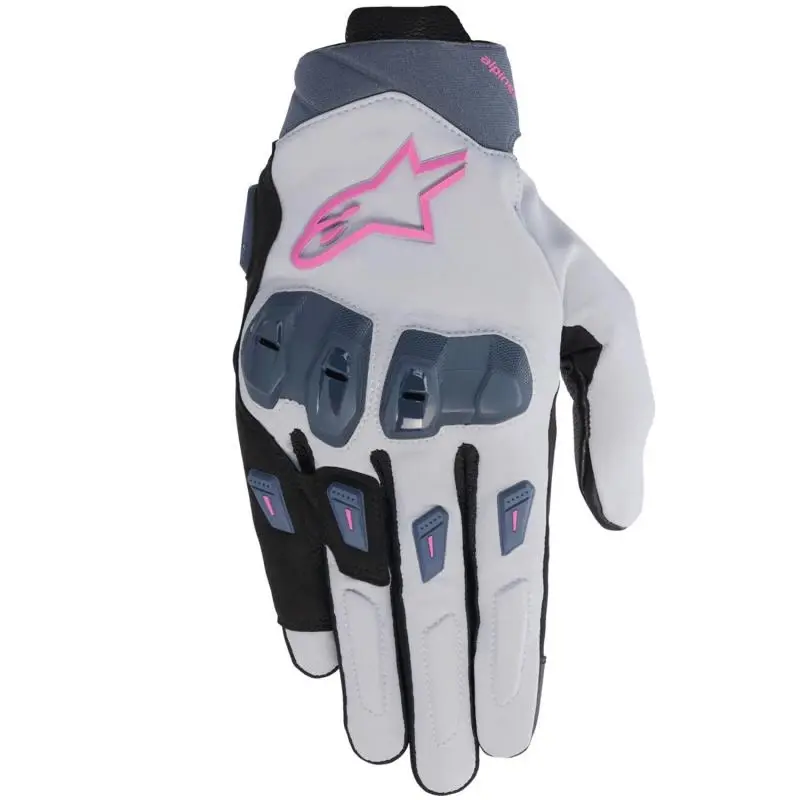 Alpinestars Stella SP X 3 šedo-tmavě šedo-černo-růžové dámské rukavice na motorku