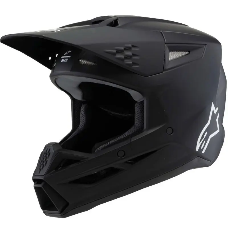 Alpinestars S-M3 Solid černá matná dětská motokrosová přilba