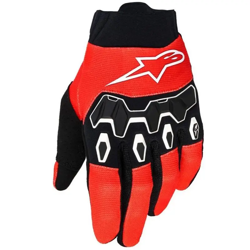 Alpinestars Full Bore V2 červeno-černo-bílé dětské motokrosové rukavice