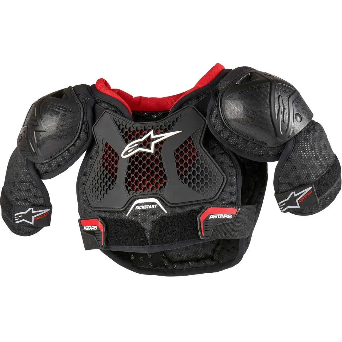 Alpinestars Bionic Kickstart černo-červený dětský chránič těla na motorku