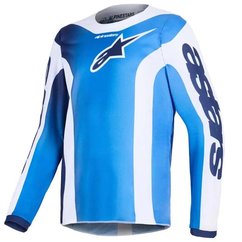 Alpinestars Fluid Portl modro-bílý dětský motokrosový dres