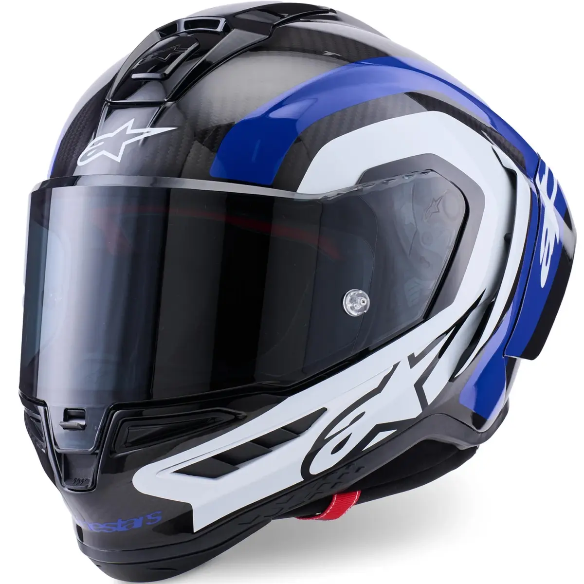 Alpinestars Supertech R10 Arius černo-modro-bílá integrální helma na motorku