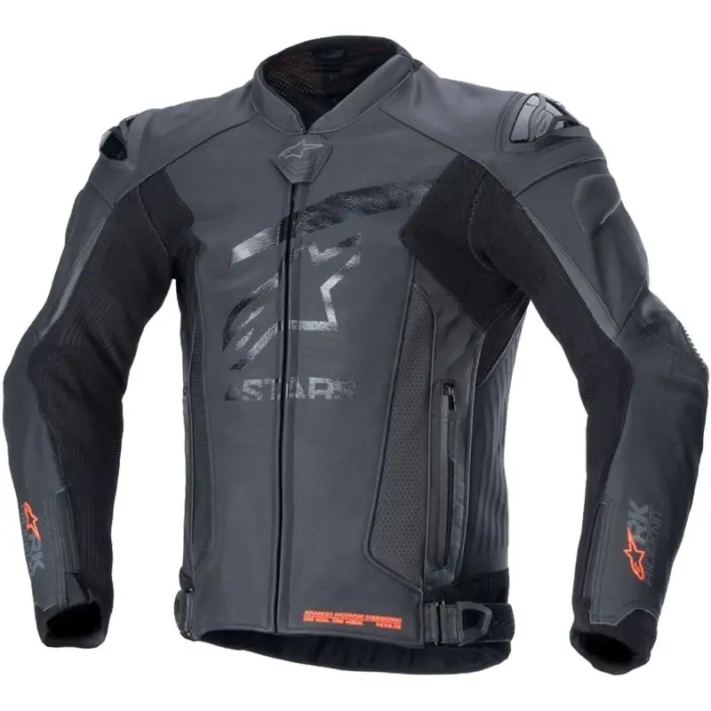 Alpinestars GP Plus R 4 Rideknit černo-černá kožená bunda na motorku