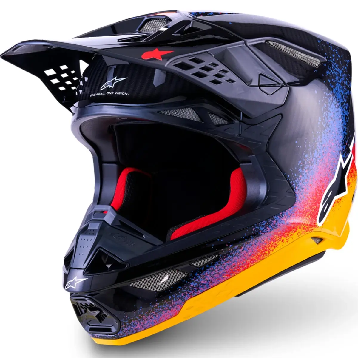 Alpinestars Supertech S-M10 limitovaná edice Black Hole černo-barevná motokrosová helma