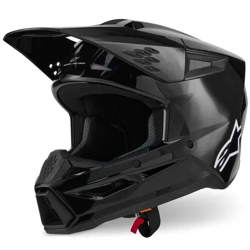Alpinestars S-M3 Solid černá motokrosová přilba