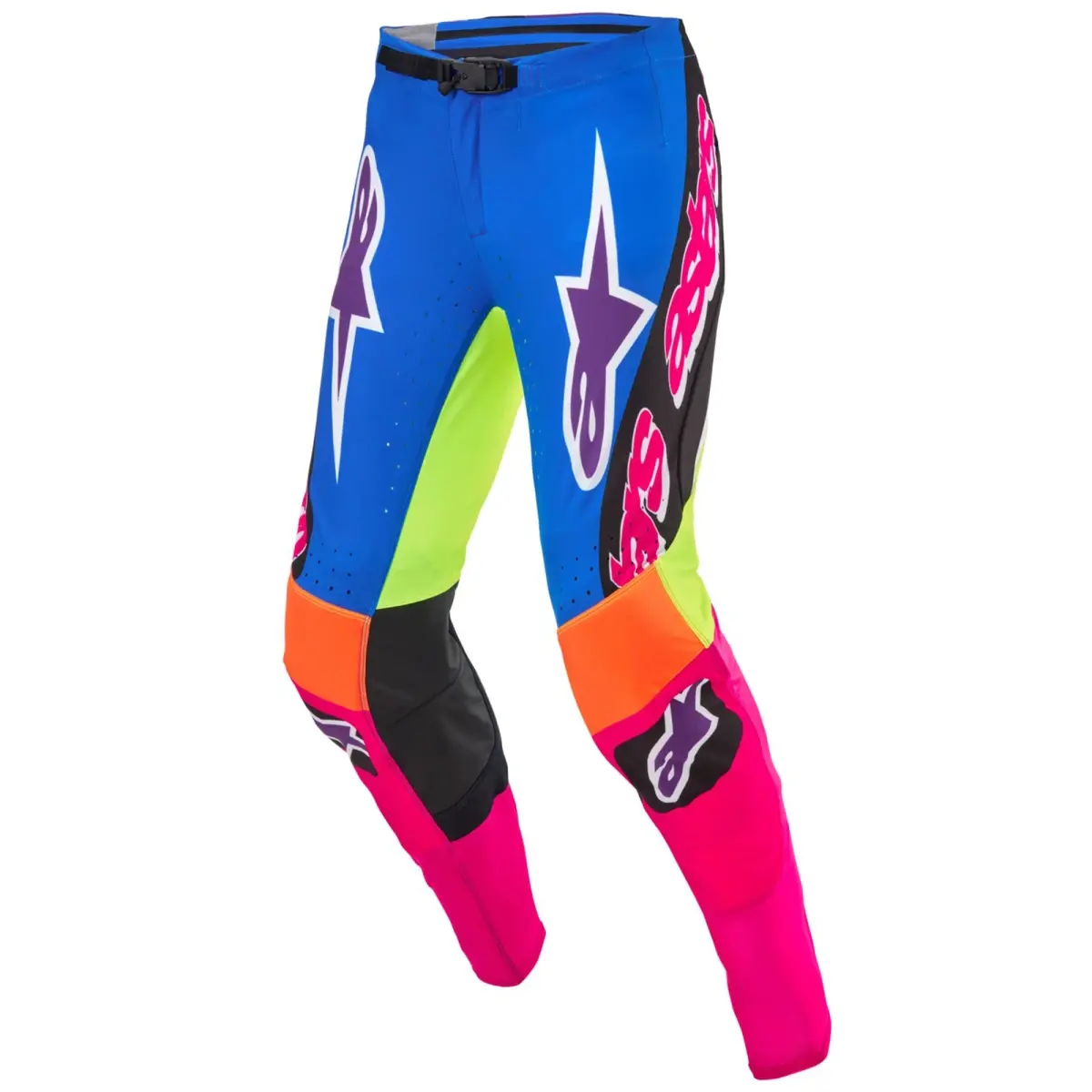 Alpinestars Supertech HAY multicolor limitovaná edice pánské motokrosové kalhoty