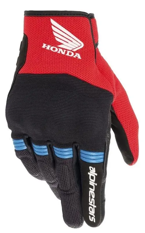 Alpinestars Rukavice na motorku Copper Honda kolekce 2025 černo-červeno-modré