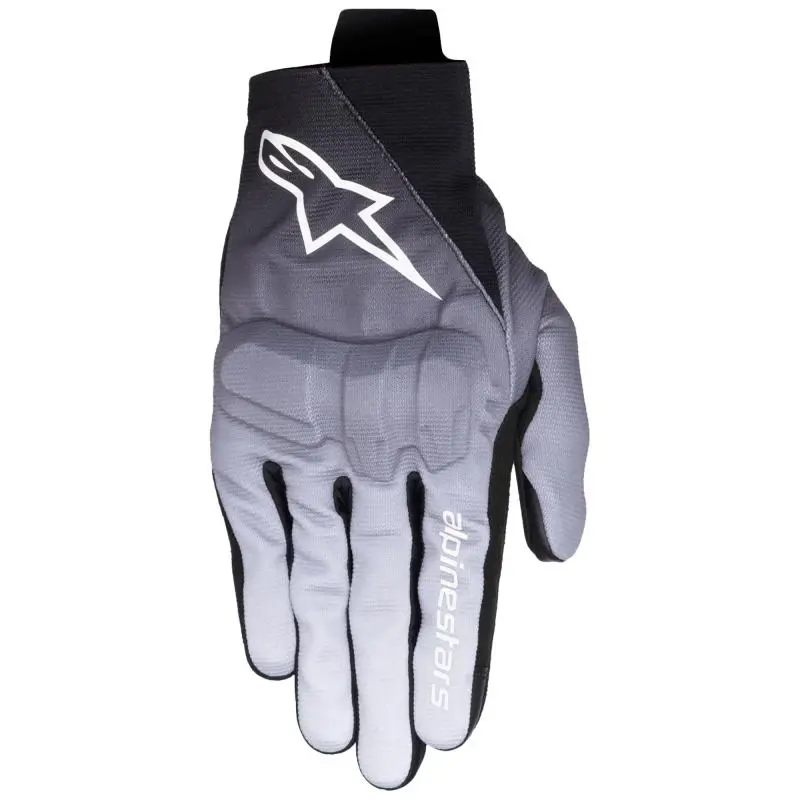 Alpinestars Reef V2 šedo-černo-bílé pánské rukavice na motorku