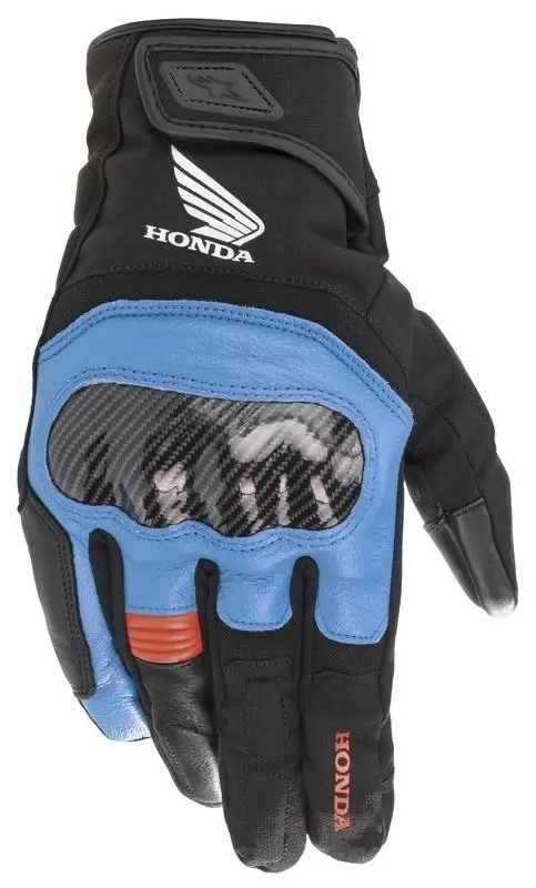 Alpinestars Rukavice na motorku SMX Z Drystar Honda světle šedo-černo-modro-červené