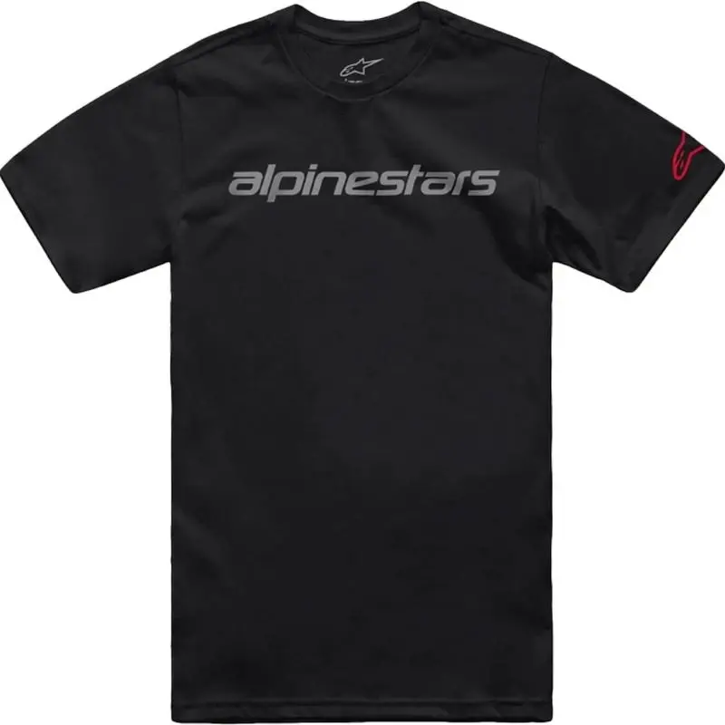 Alpinestars Linear Wordmark 2.0 CSF černo-šedo-červené pánské tričko