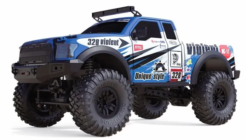 Amewi RC auto Dirt Climbing Pickup Race Crawler 1:10 Modrý