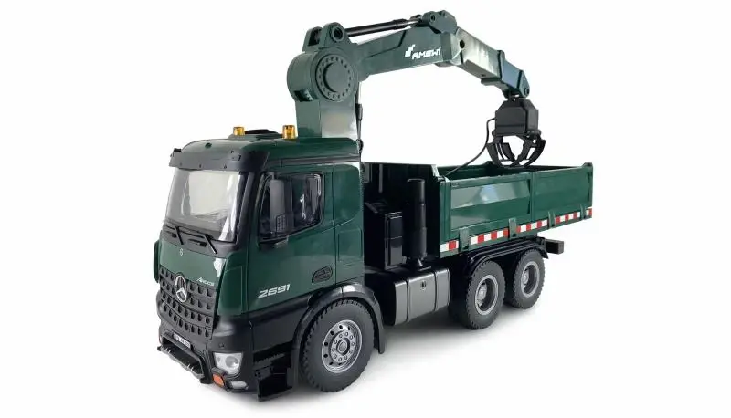 Amewi RC auto Mercedes-Benz, 2xdrapák, sklápění, LED, proporcionální RTR sada v měřítku 1:14