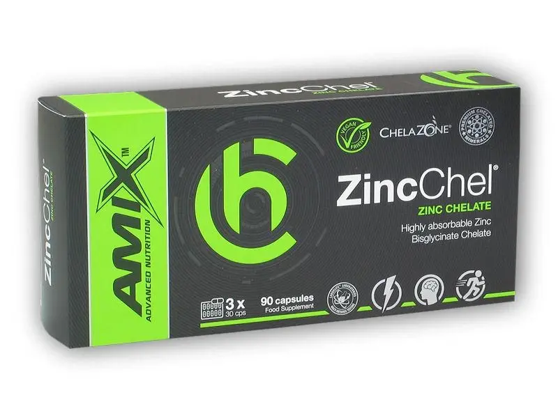 Amix ChelaZone ZincChel 90 Vcps - Zinc Chelate