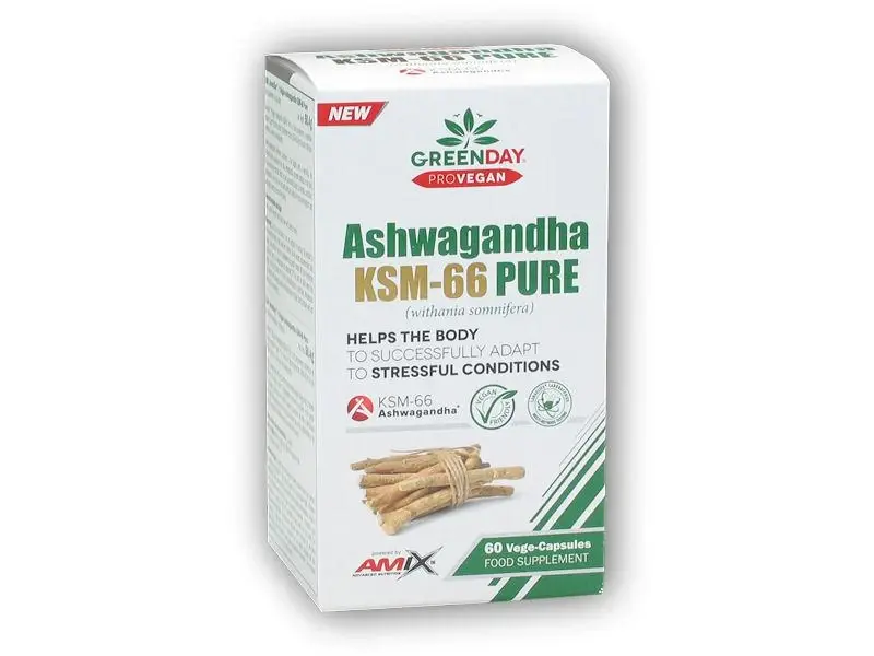 AMIX GreenDay ProVegan Ashwagandha KMS-66, 60 kapslí