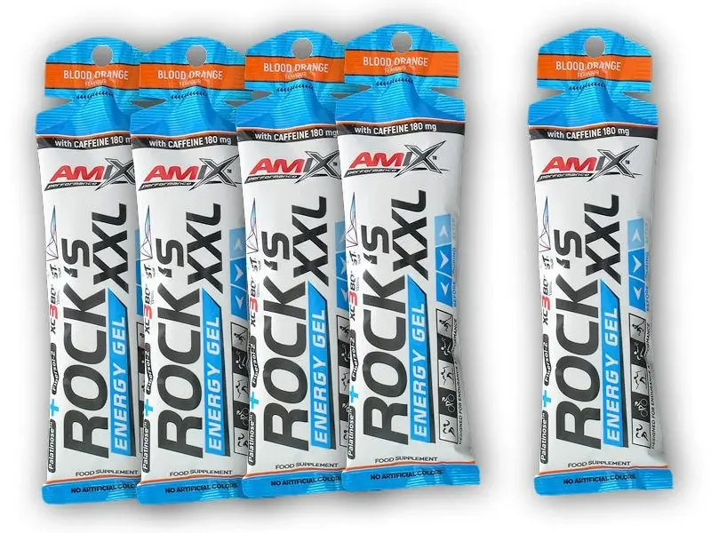 Amix Performance Series 5x Rocks Energy Gel XXL caffeine 65g+1xZDARMA