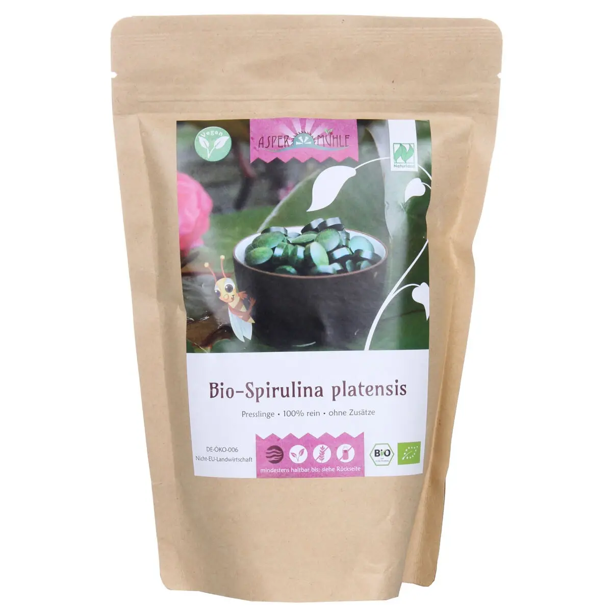 Aspermühle Bienenschwarm Spirulina 500 g, 2000 tablet bio tablety