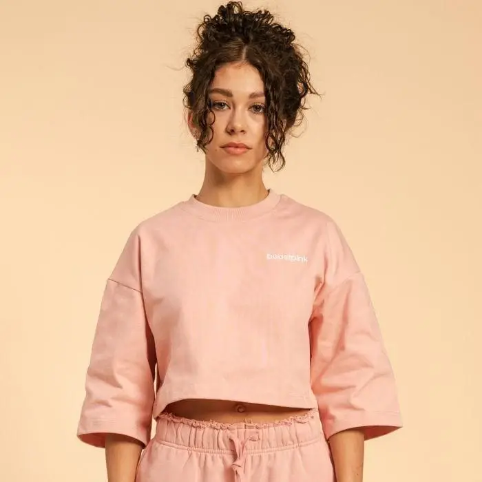 BeastPink Dámské tričko Cropped Serenity Pink