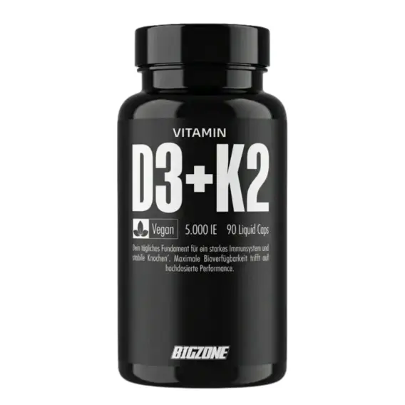 Big Zone Vitamin D3 + K2 Liquid Caps 90 kapslí