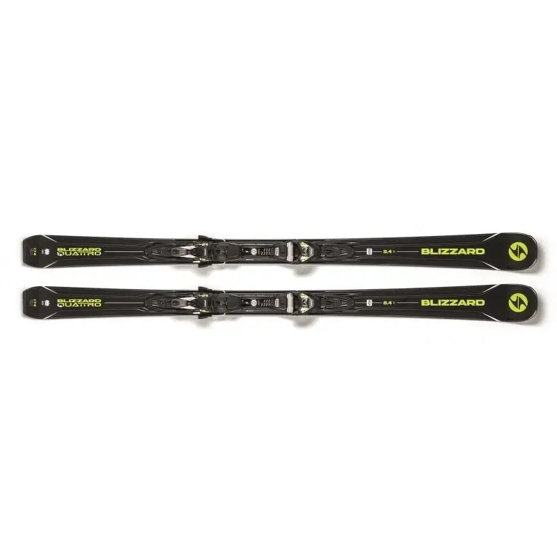 Blizzard Quattro 8.4 Ti sjezdové lyže + TPX 12 DEMO black/anthracite/lime