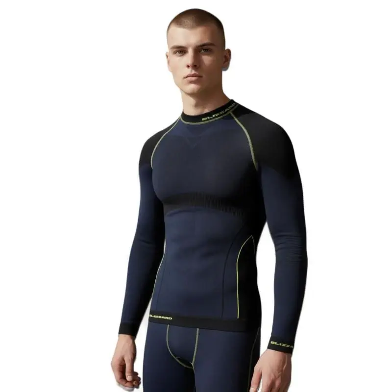 Blizzard SHORT CUT-Mens long sleeve anthracite/neon yellow