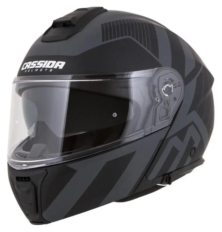 CASSIDA Modulo 2.1 Profile Vision matná černo-šedo reflexní výklopná helma na motorku