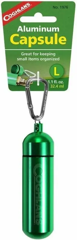 Coghlans pouzdro Aluminium Capsule Large Green