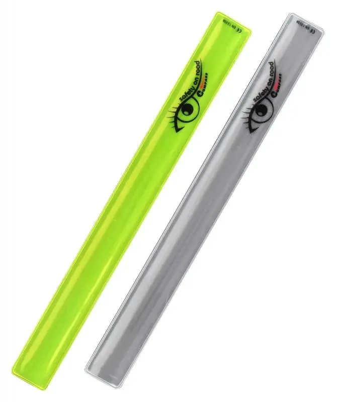 Compass Pásek reflexní ROLLER 2ks žlutý + stříbrný