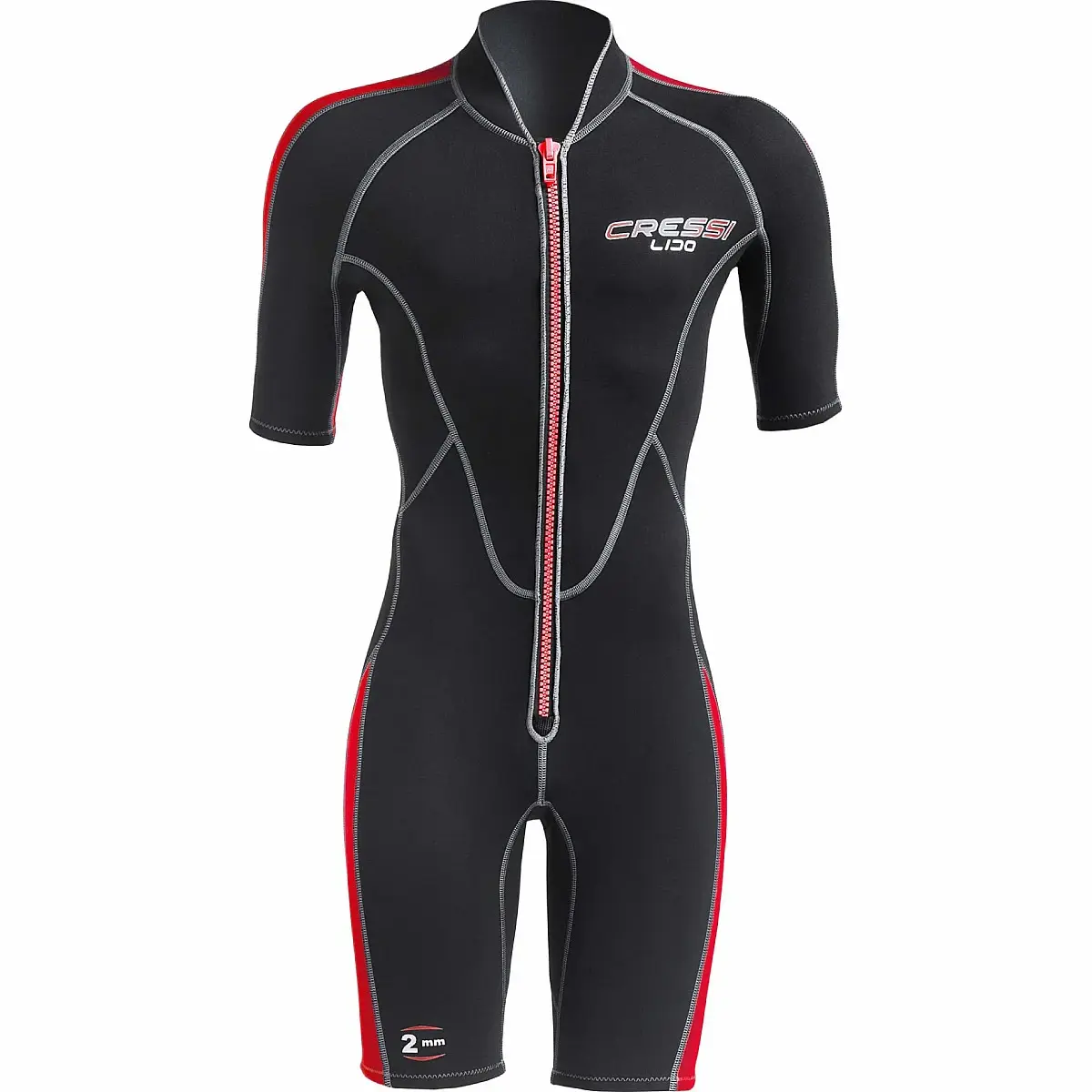 Cressi LIDO MAN 2 mm červeno-černý neoprenový short