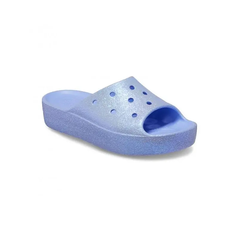 Crocs Classic Platform Glitter Slide W moon jelly