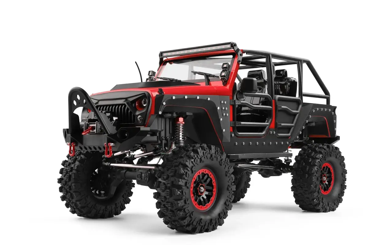 DF Models DF-04S PRO BL 1:10 brushless RC crawler s LED osvětlením, elektrickým navijákem, 2stupňovou převodovkou a uzávěrkami diferenciálů