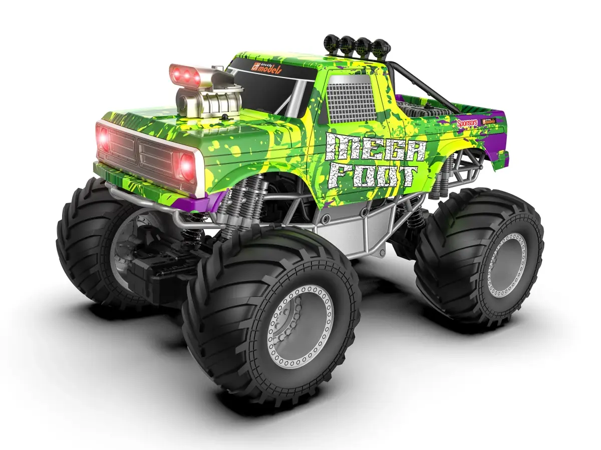 DF models RC Mega Foot Truck Off-Roader 1:10 RTR, LED, Zvuk