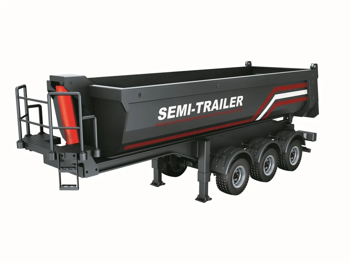 DF models Sklápěcí návěs, třínápravový, pro modely Scania v měřítku 1:18 s LED osvětlením