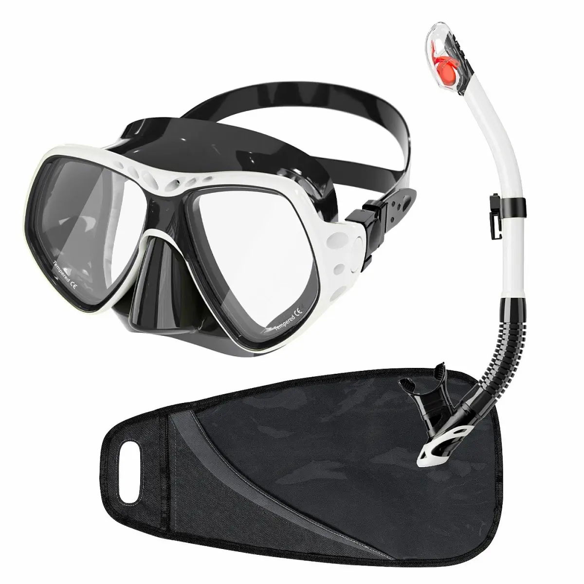 Dive Team Šnorchlovací set maska a šnorchl DEEP VISION antifog