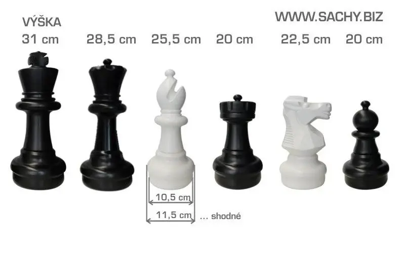 ECI deLuxe 31 cm náhradní šachová figura pro zahradní šachy