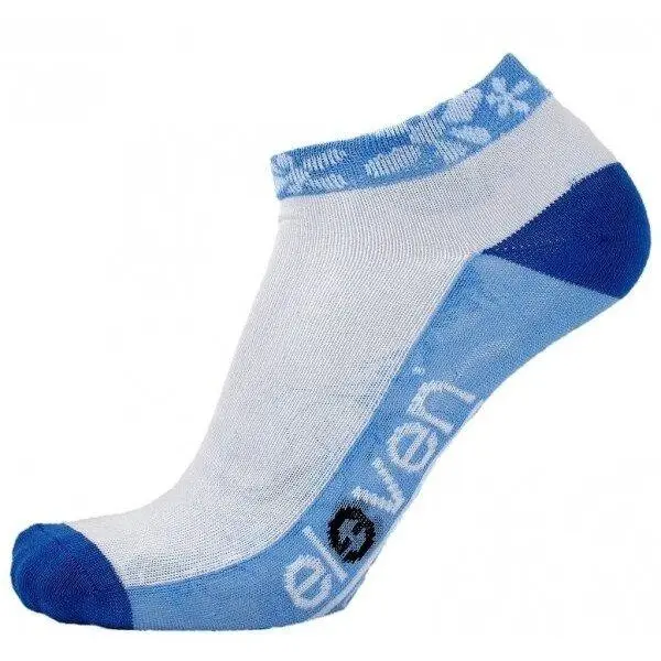 Eleven Luca FLOWER BLUE sv. modré/bílé/modré cyklistické ponožky