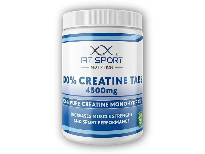 FitSport Nutrition 100% Creatine Tabs 4500mg 240 vege tabs