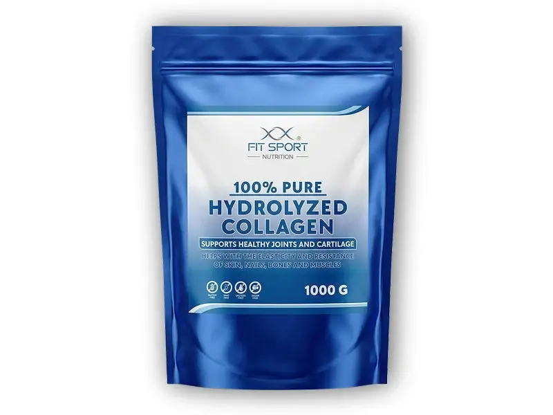 FitSport Nutrition 100% Pure Hydrolyzed Collagen 1000g - Hydrolyzovaný Kolagen