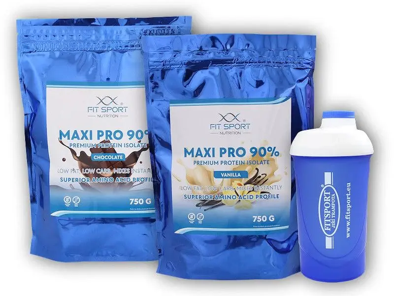 Fit Sport Nutrition 2x Maxi Pro 90% 750g + šejkr Fitsport