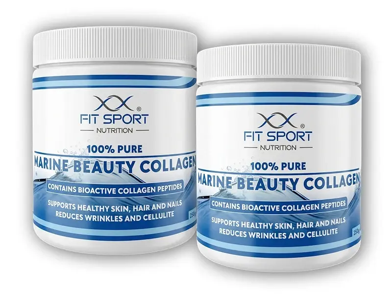 FitSport Nutrition 2x100% Pure Marine Beauty Collagen 250g Bioaktivní kolagen.peptidy VERISOL