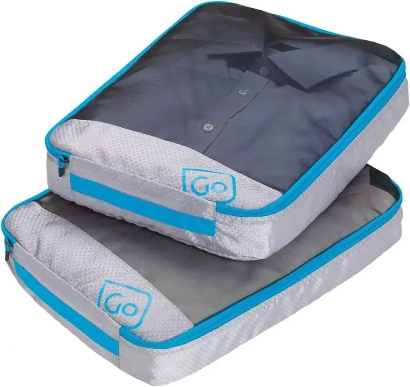 Go Travel Twin Packing Cubes Blueberry sada cestovních organizérů
