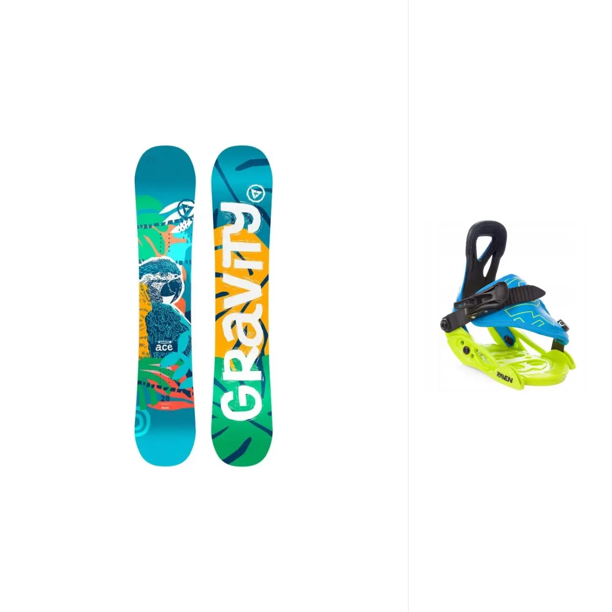 Gravity Ace dětský snowboard + Raven s160 snb vázání