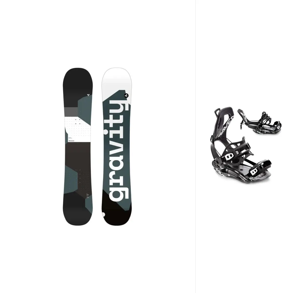 Gravity Adventure 24/25 snowboard + Raven Fastec FT360 black snowboardové vázání