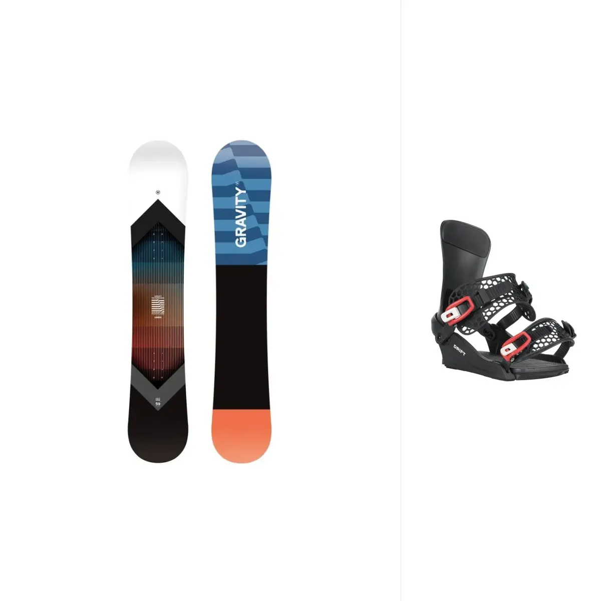 Gravity Adventure 25/26 pánský snowboard + Gravity Drift black/red vázání